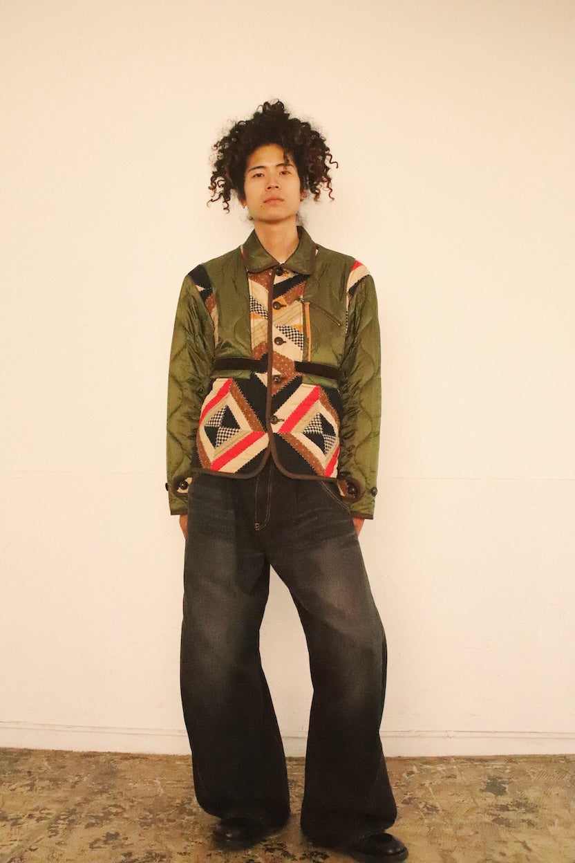 Quilt jacket Beige