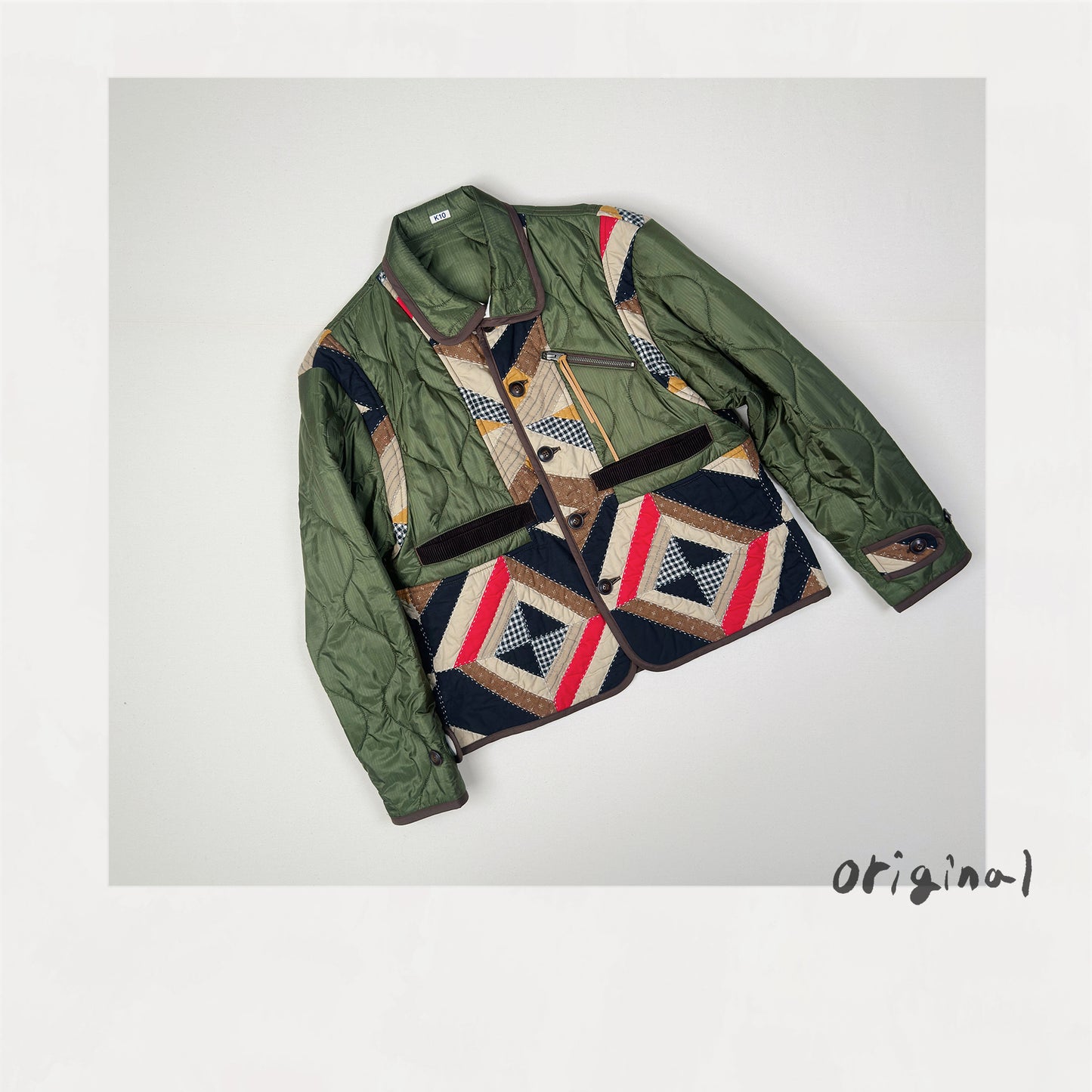 Quilt jacket Beige