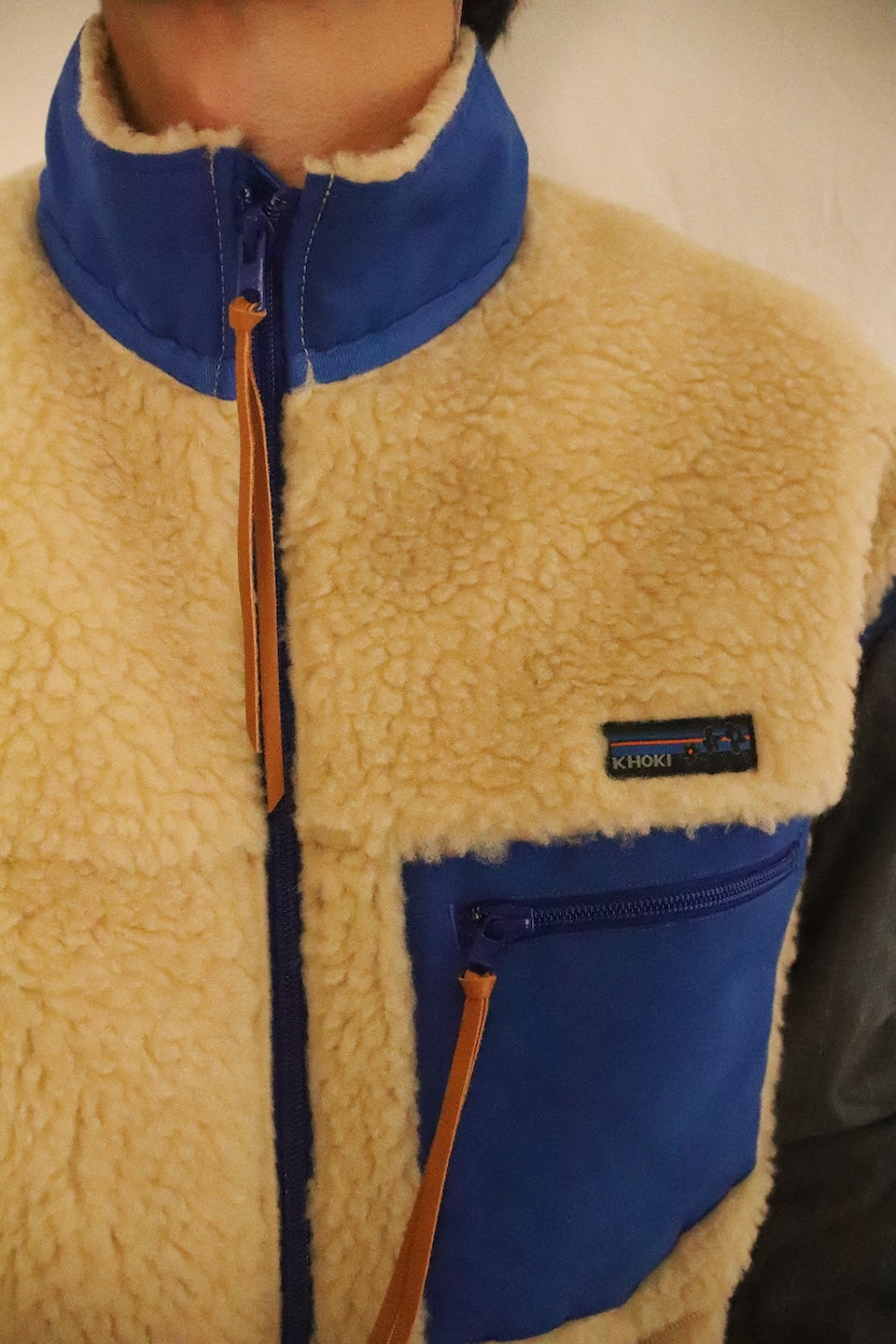 Feece-texture jacket Beige