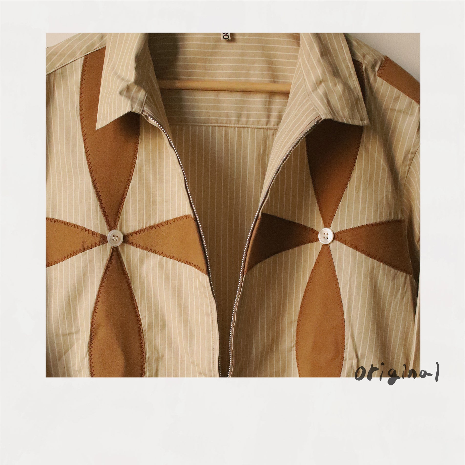 Button flower shirt Beige – EYE/KHOKI