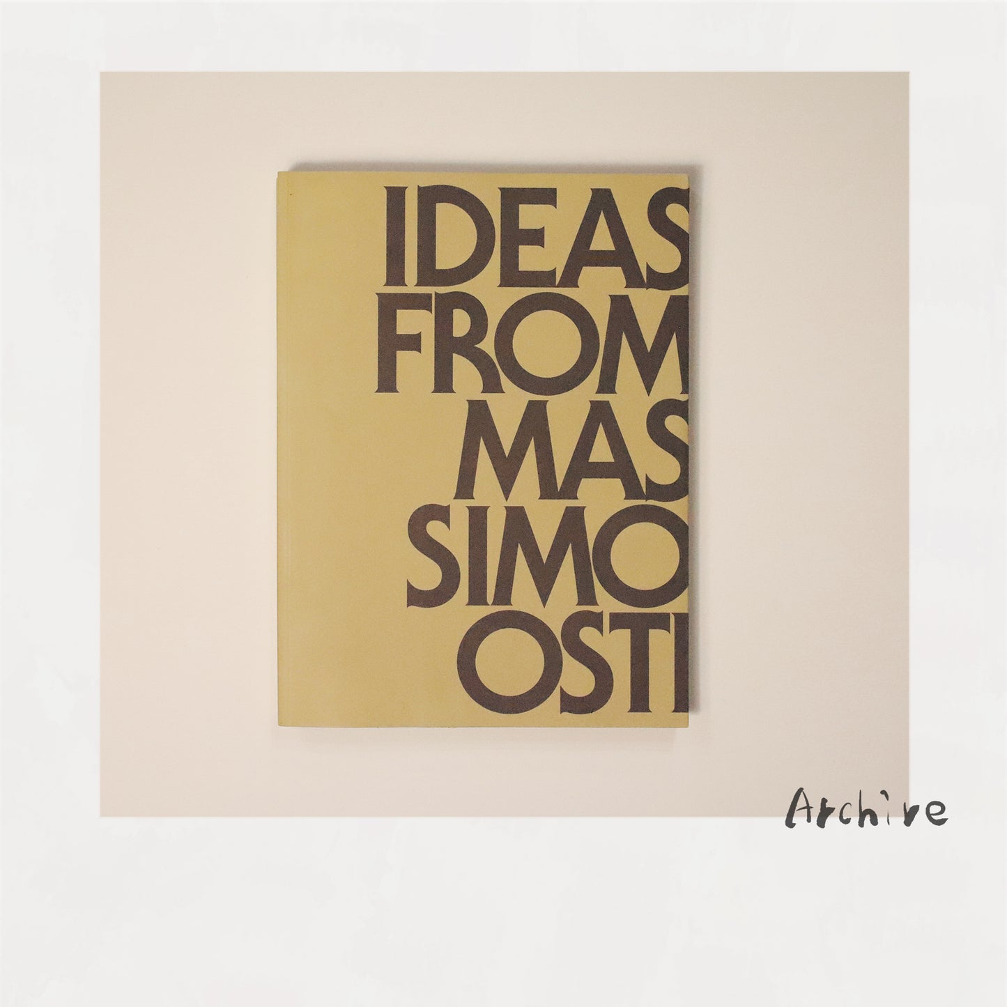 IDEAS FROM MASSIMO OSTI