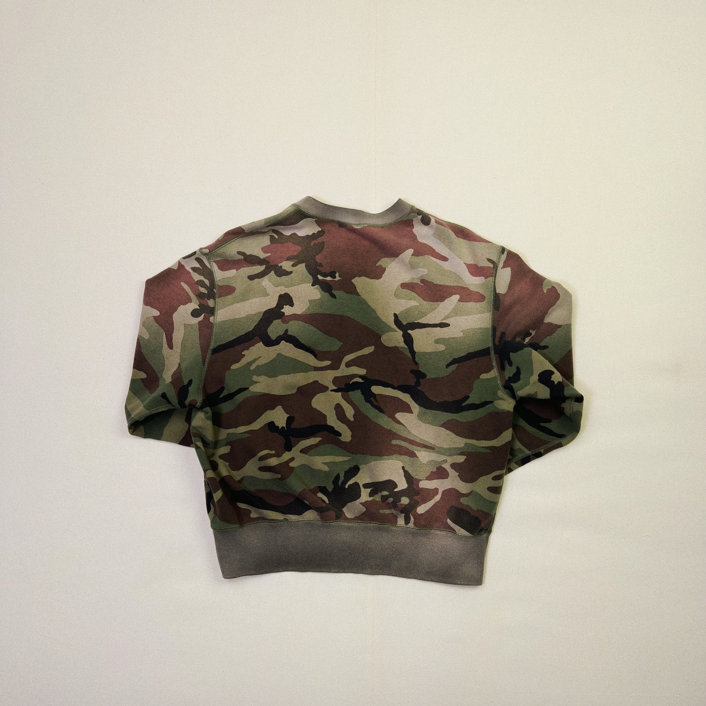 Camo Sweat Cardigan Black