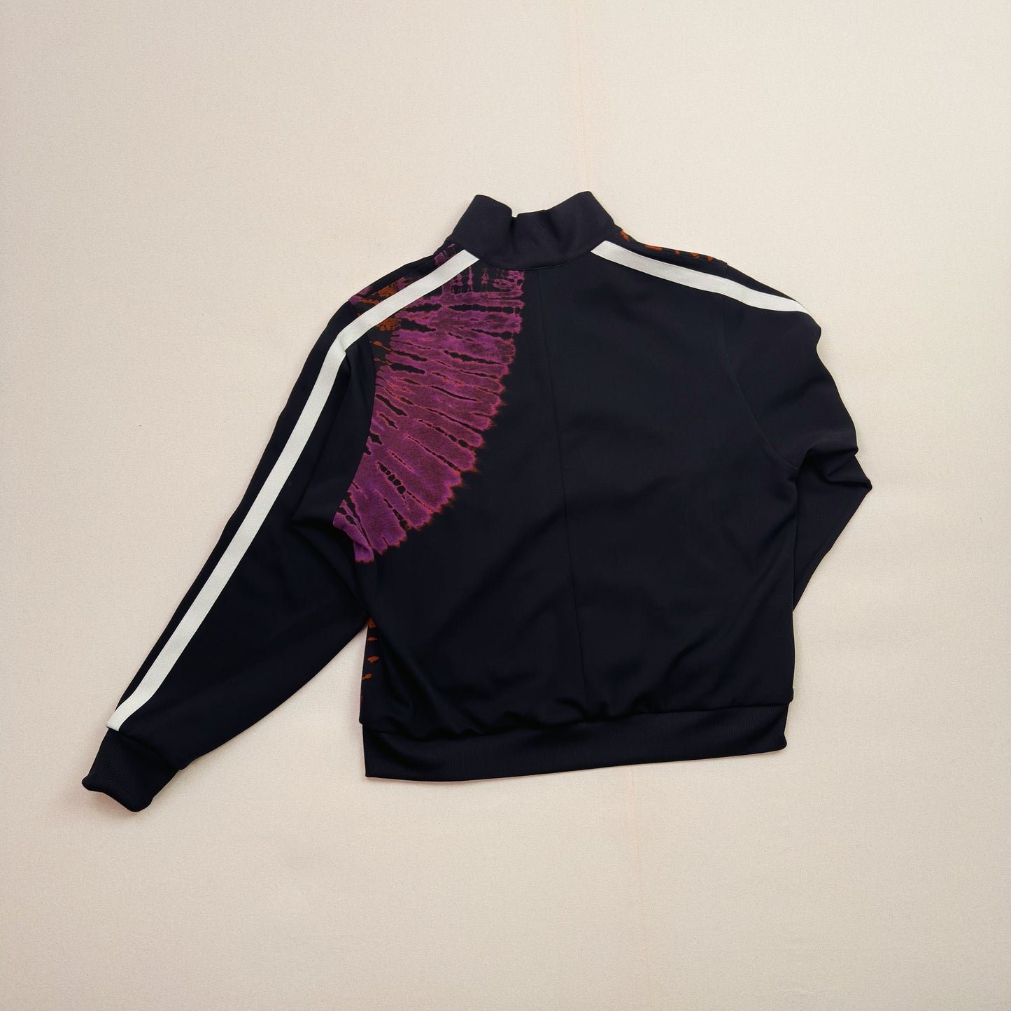Tie-Dye Track Jacket  Black