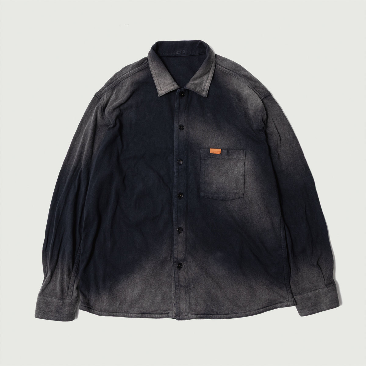Faded work shirt Black