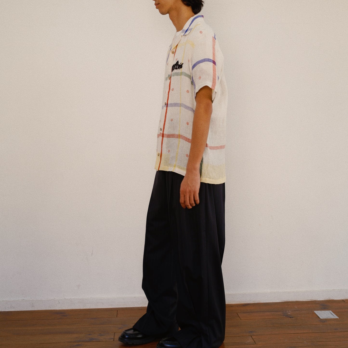 Embroidered Jamdani Shirt White