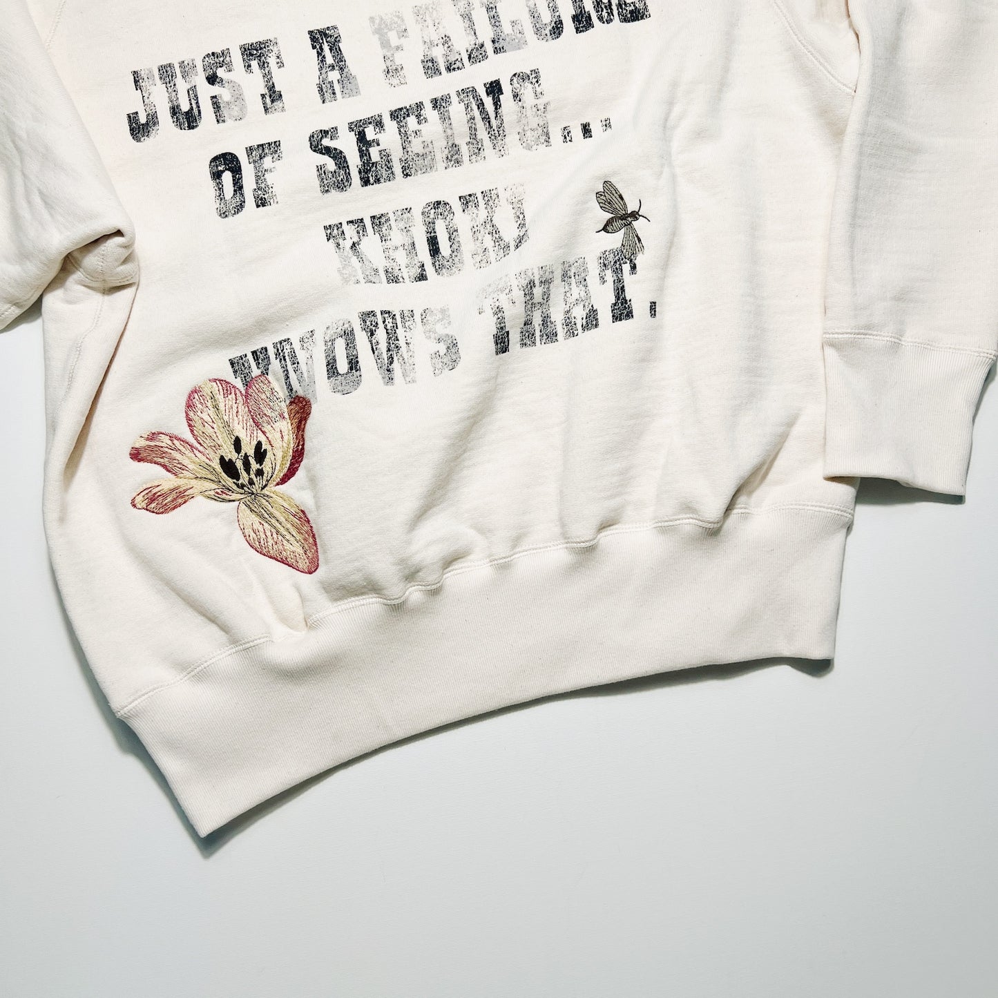 Vintage finished sweatshirt Oatmeal