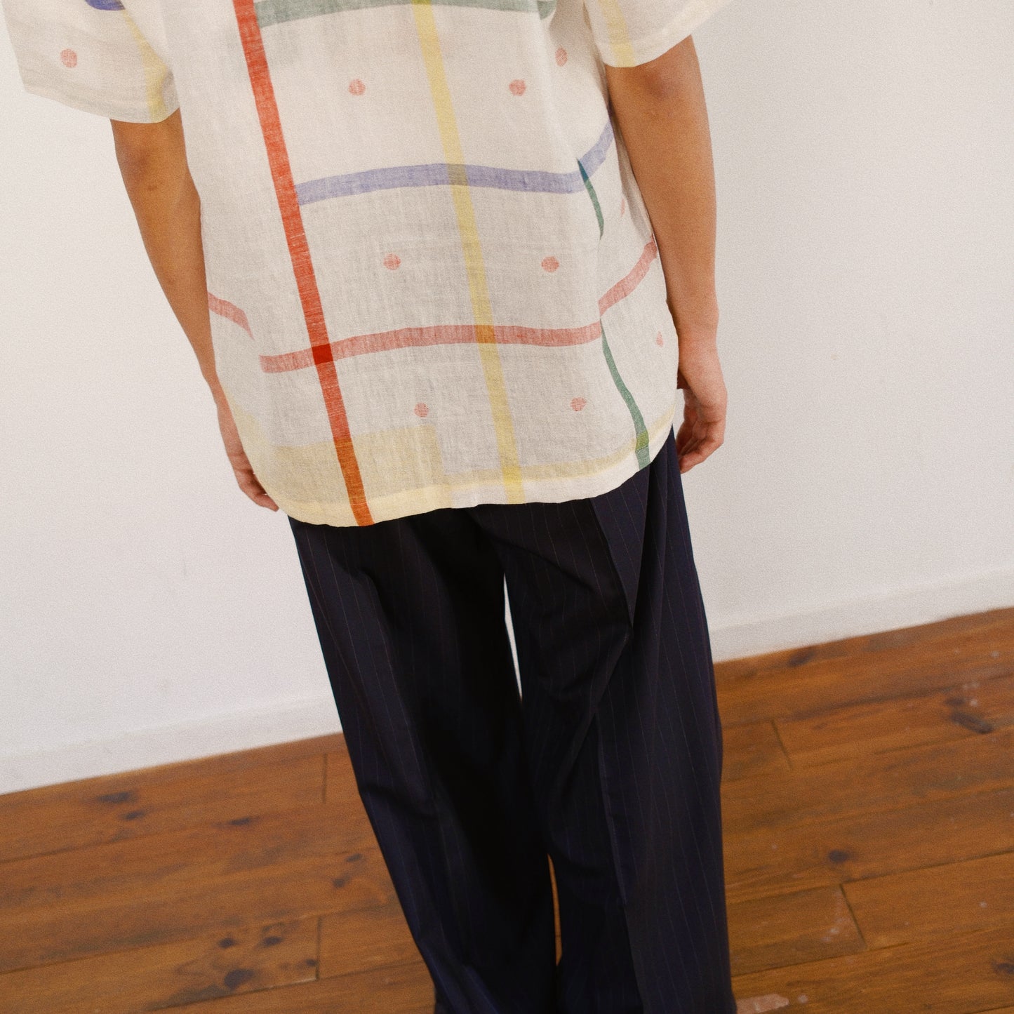 Embroidered Jamdani Shirt White