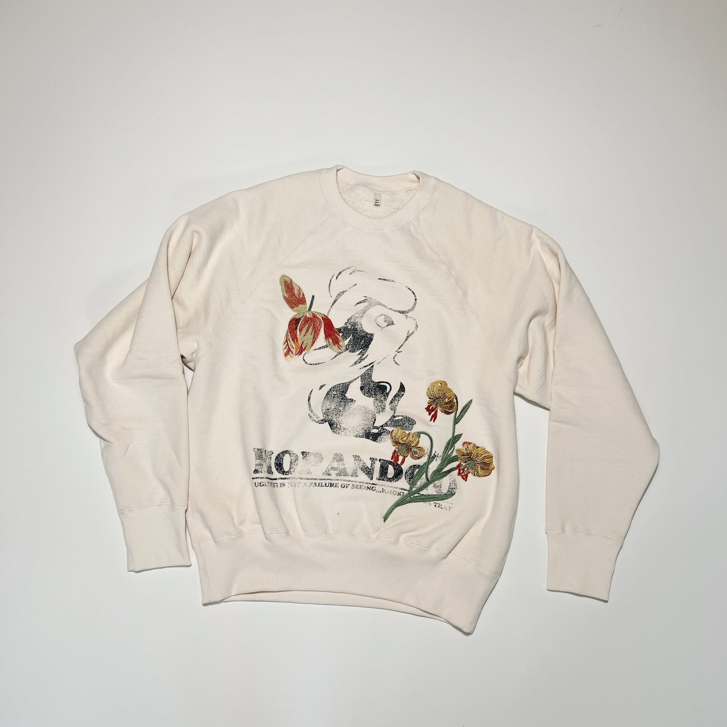 Vintage finished sweatshirt Oatmeal