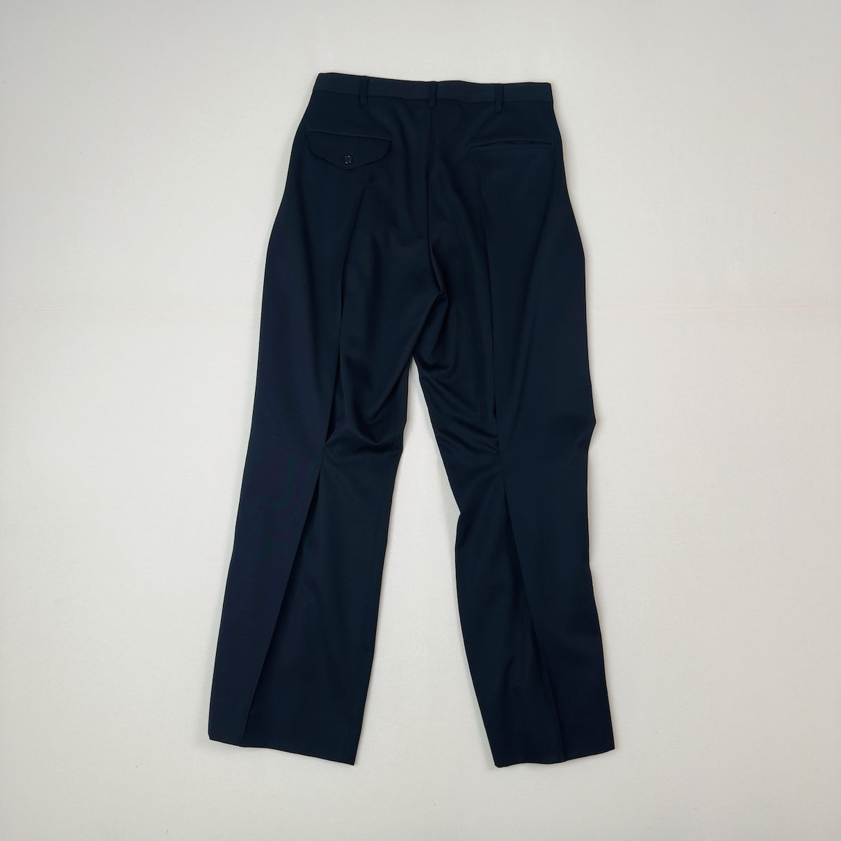 Tuck-detail pants Black