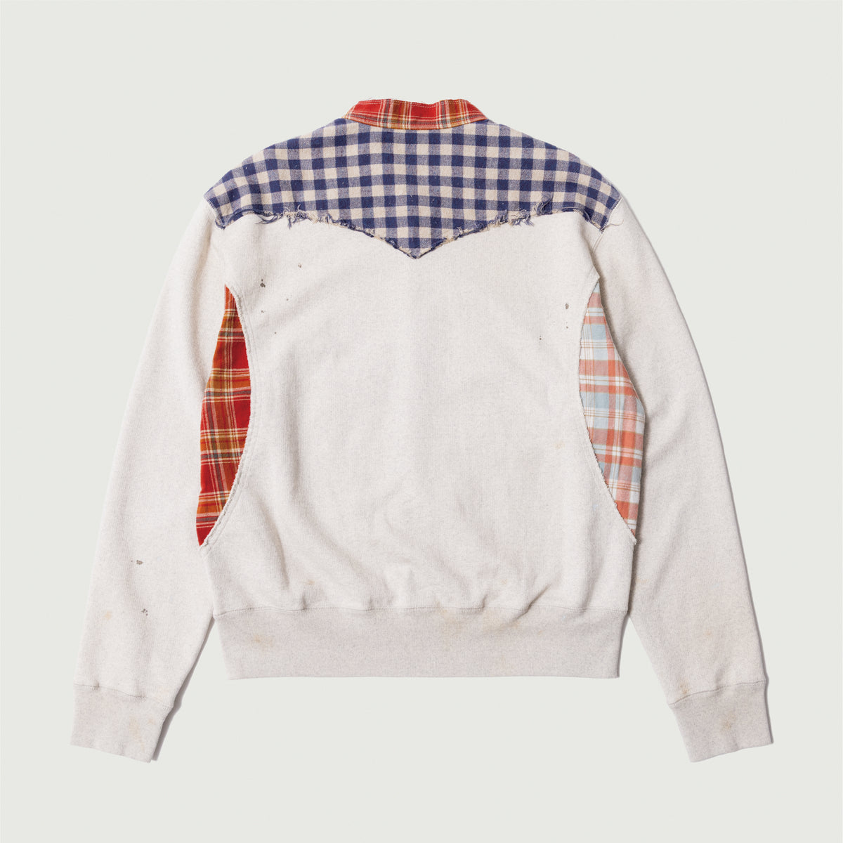 Vintage-finished Sweat Cardigan Oatmeal