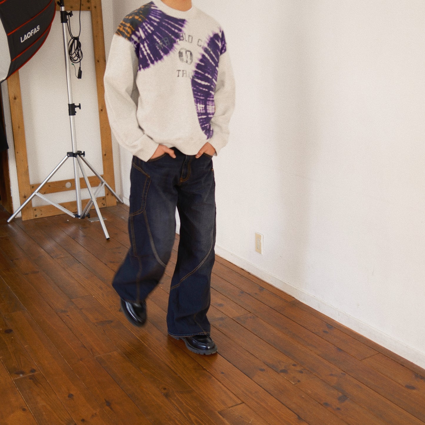 Tie-Dye Sweat Shirt Oatmeal