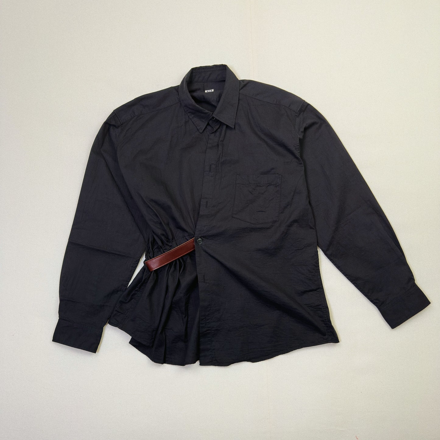Asymmetric Shirt Balck