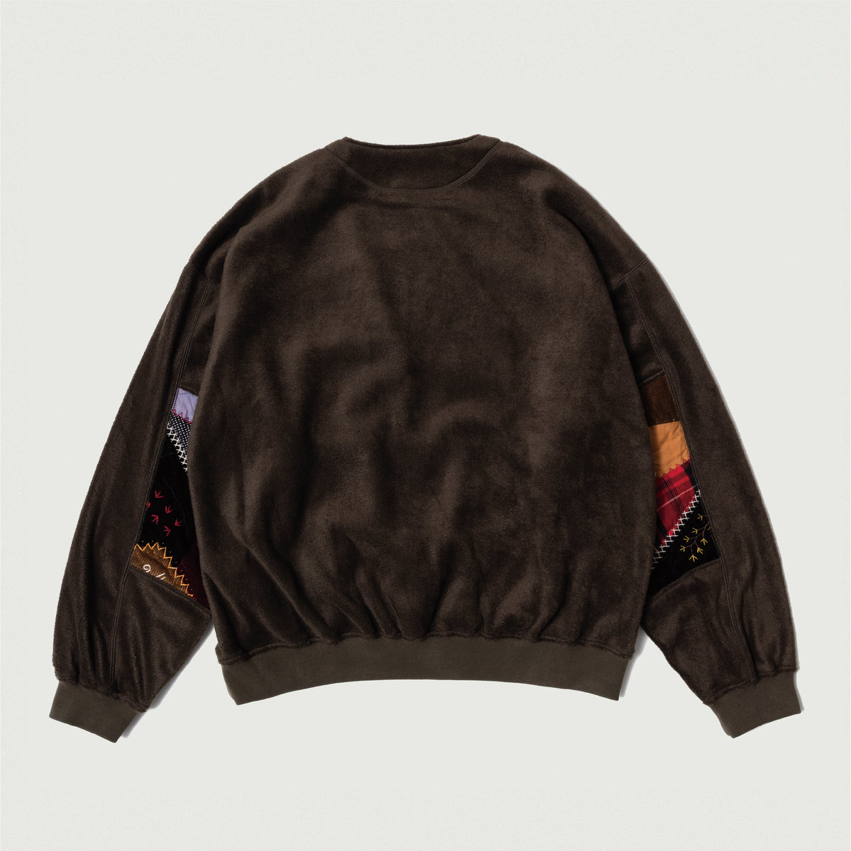 Quilt fleece pullover Khaki
