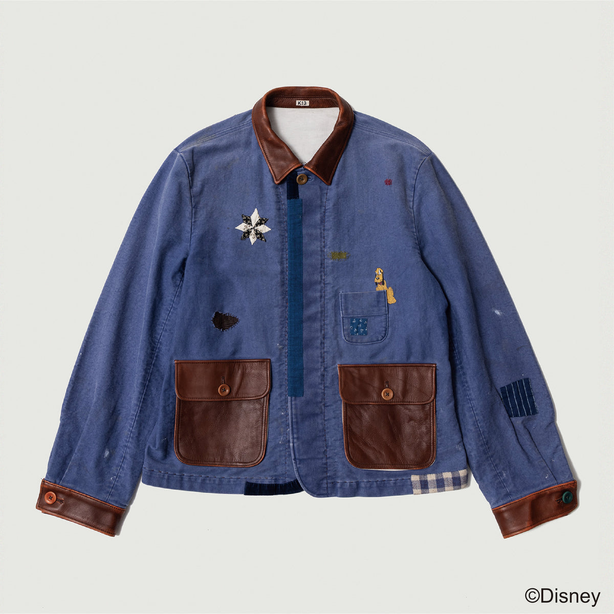 Vintage-finished work jacket  Blue