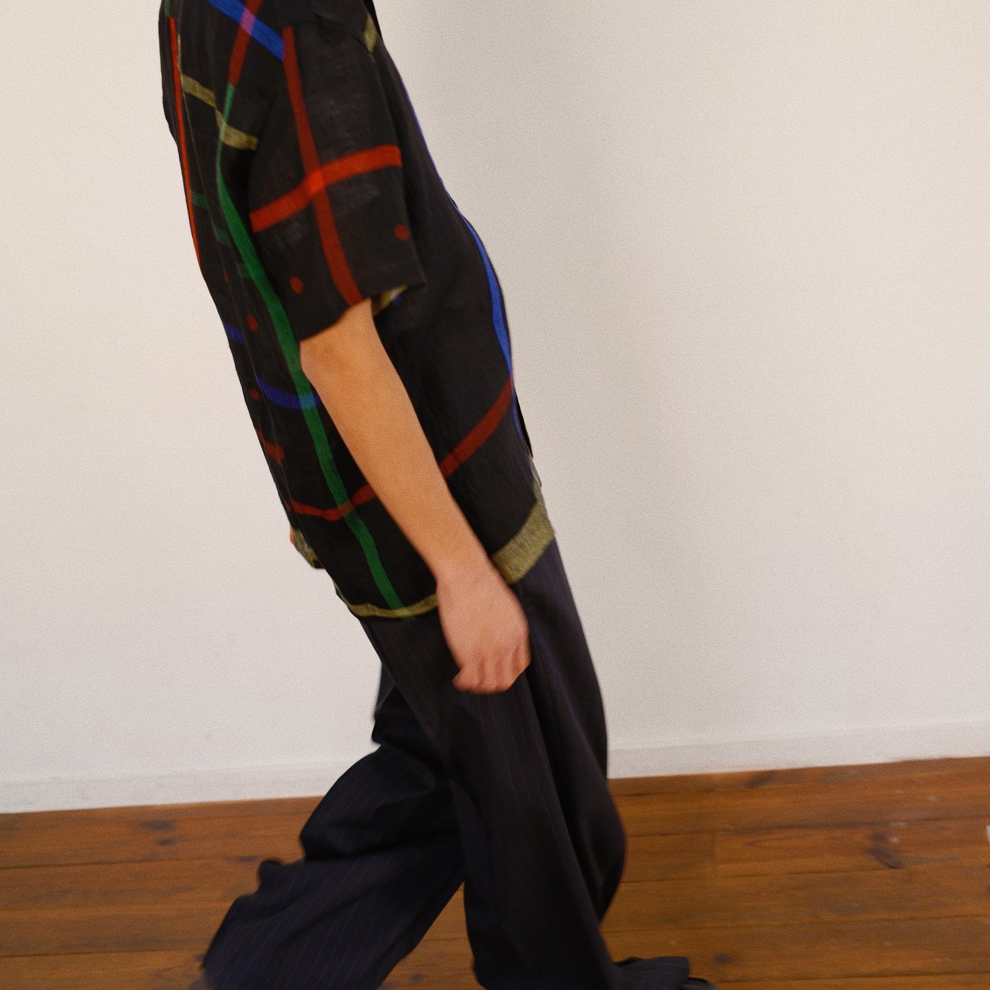 Embroidered Jamdani Shirt Black