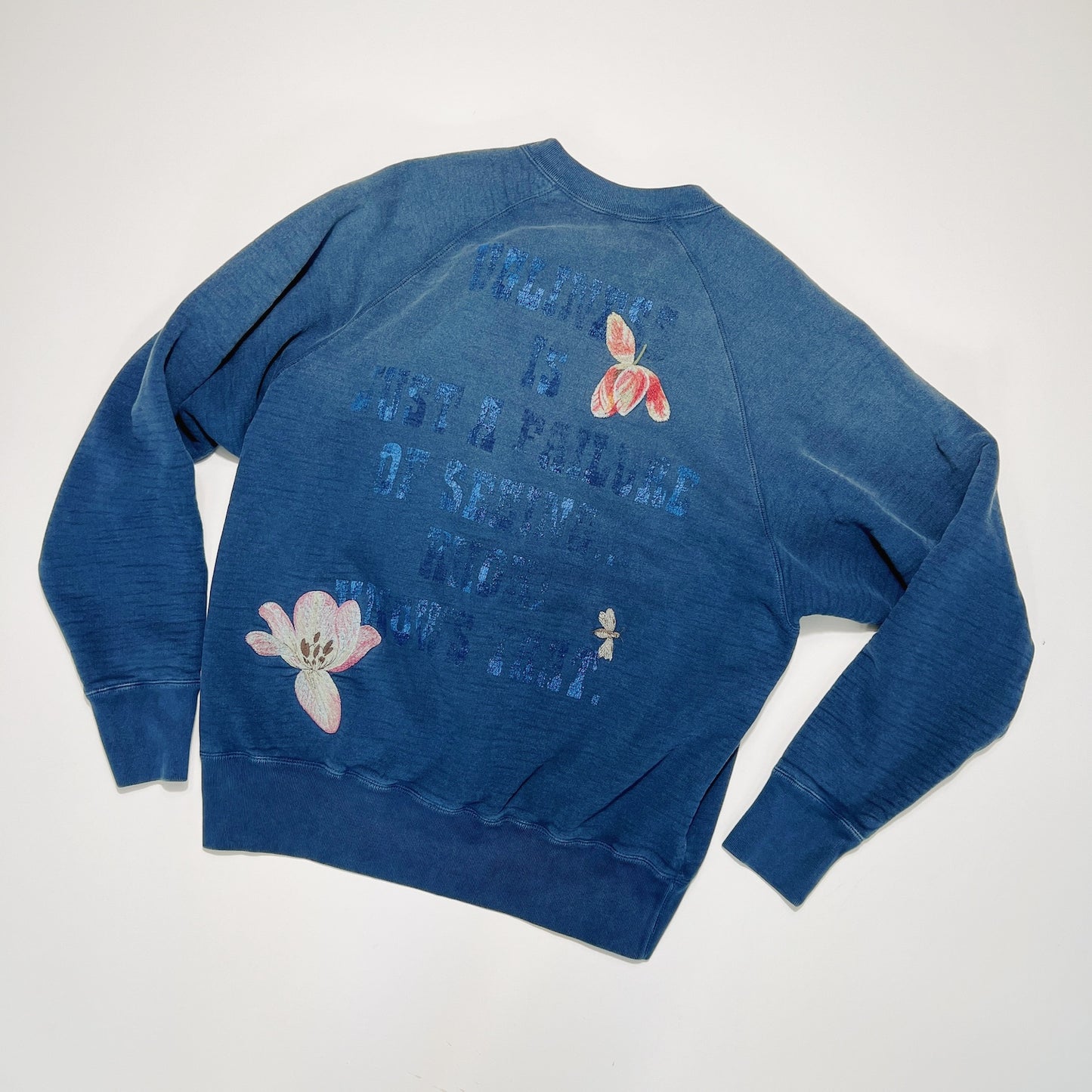 Vintage finished sweatshirt Navy