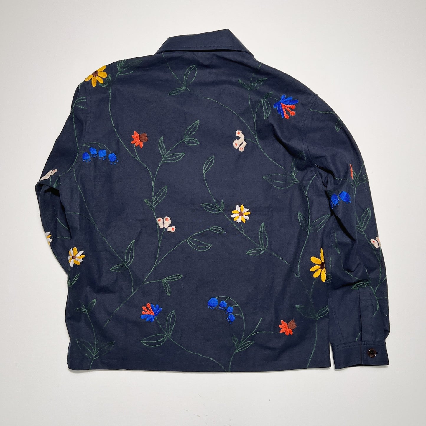 Hand embroidery jacket Navy