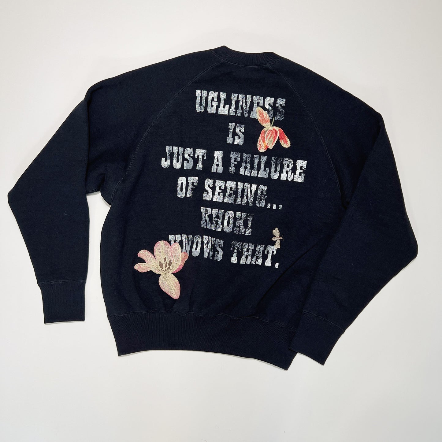 Vintage finished sweatshirt Black