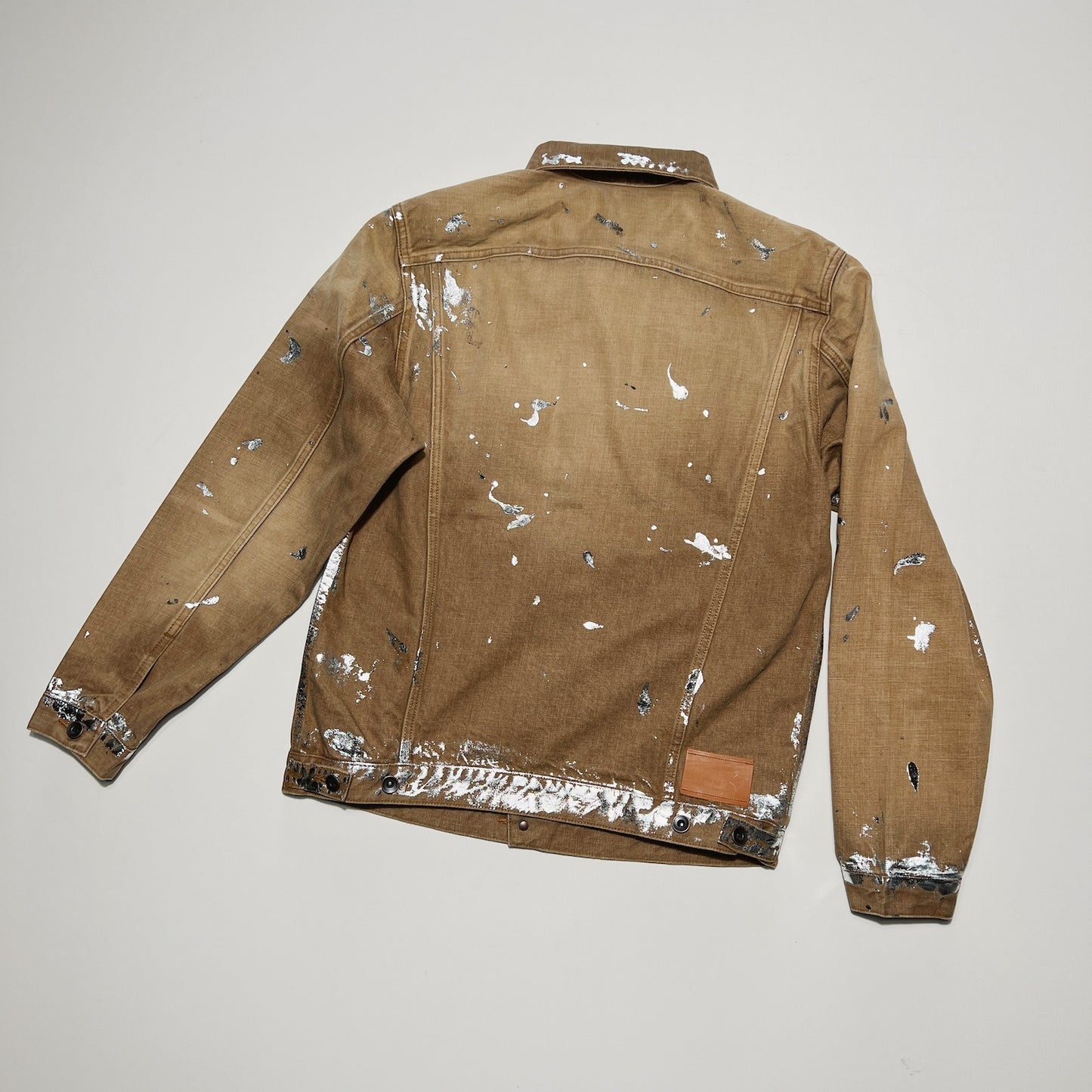 Silver printed jacket Brown