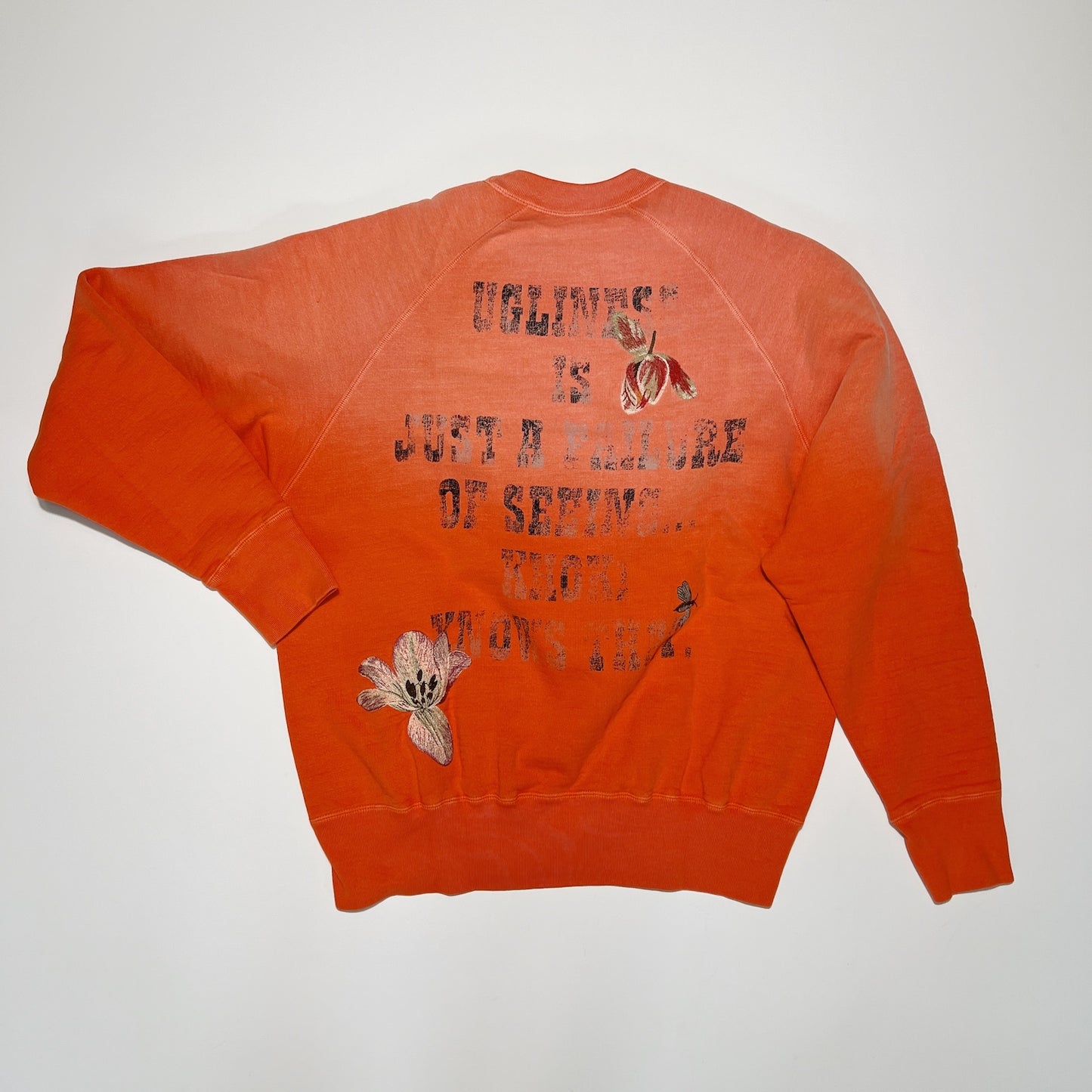 Vintage finished sweatshirt Orange