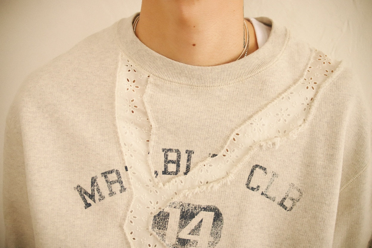 Asymmetric sweat shirt Oatmeal