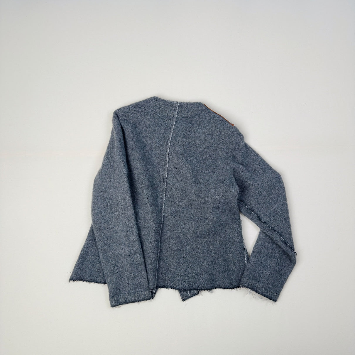 Asymmetric jacket Gray