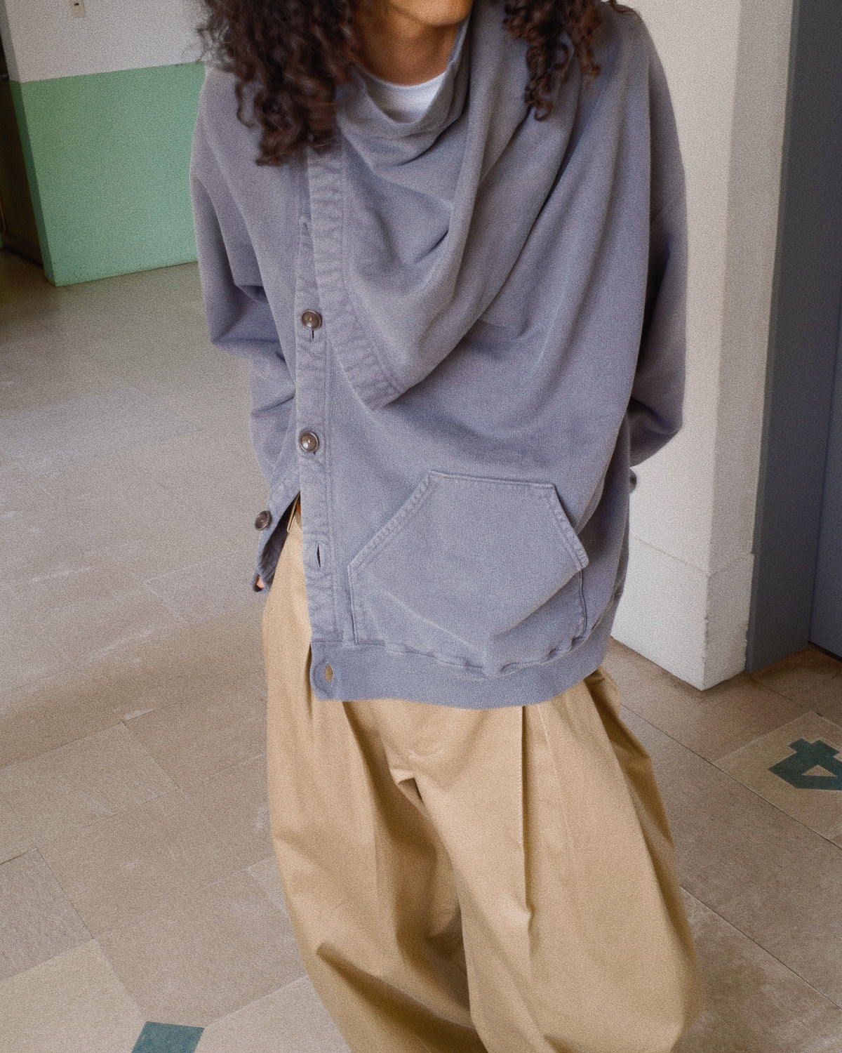 Asymmetric Sweatshirt Gray