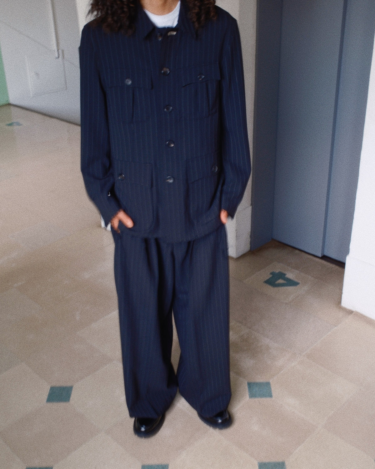 Bonded Wool Jacket　Black