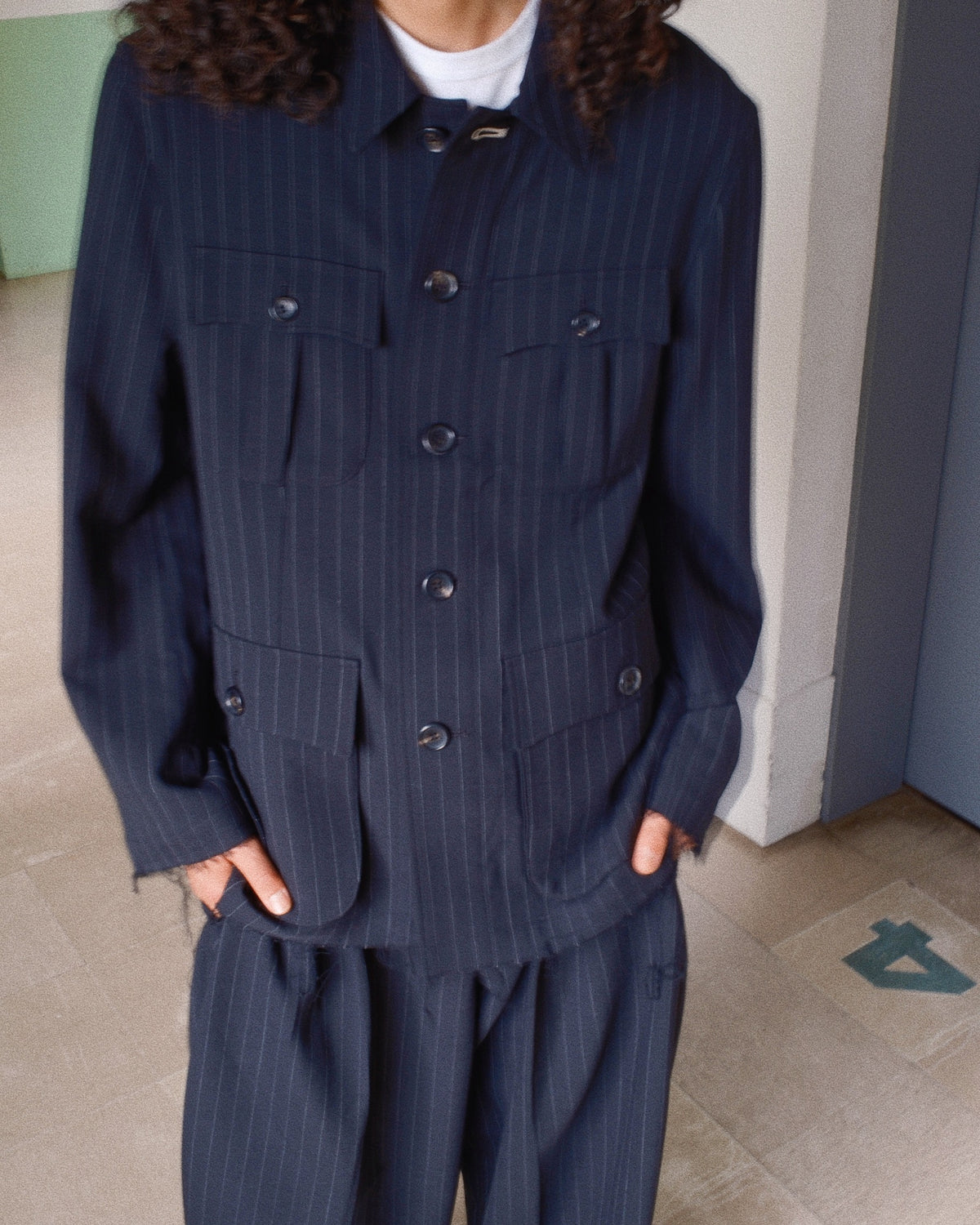 Bonded Wool Jacket　Black
