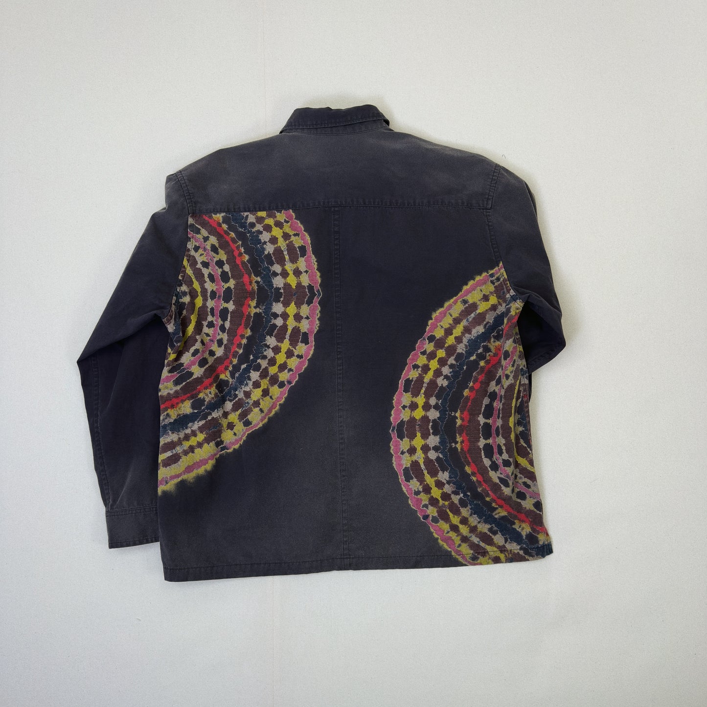 Tie-Dye Military Shirt  Black