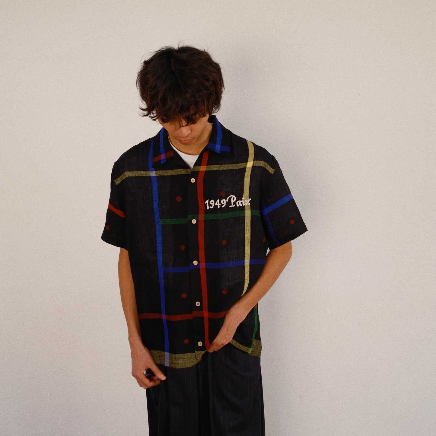 Embroidered Jamdani Shirt Black
