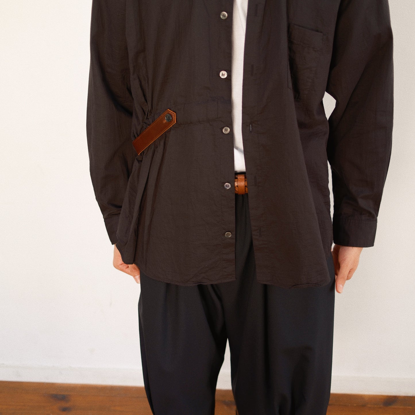 Asymmetric Shirt Balck