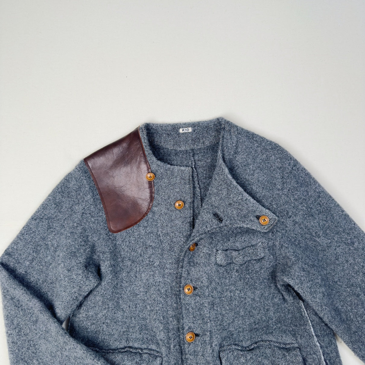 Asymmetric jacket Gray