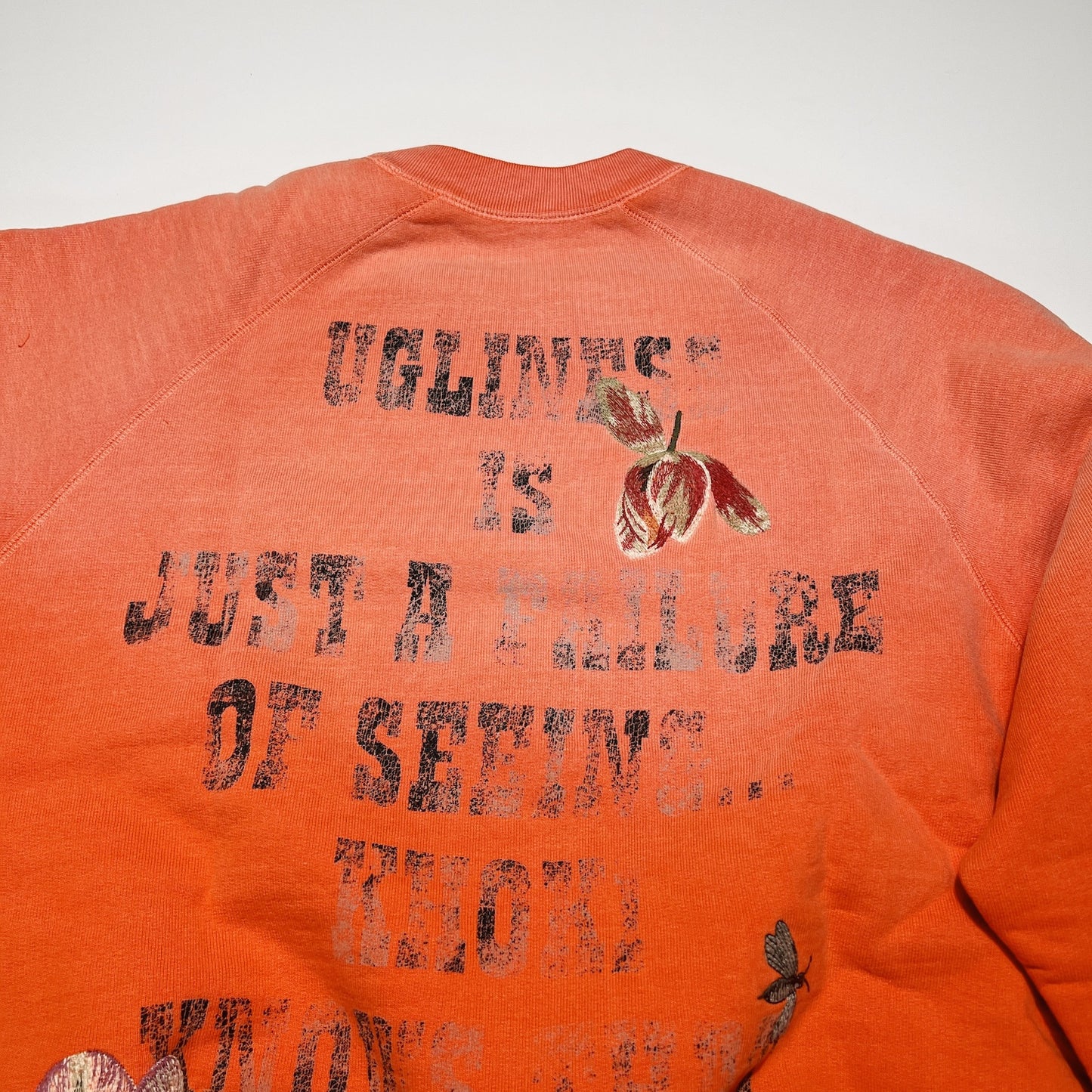 Vintage finished sweatshirt Orange