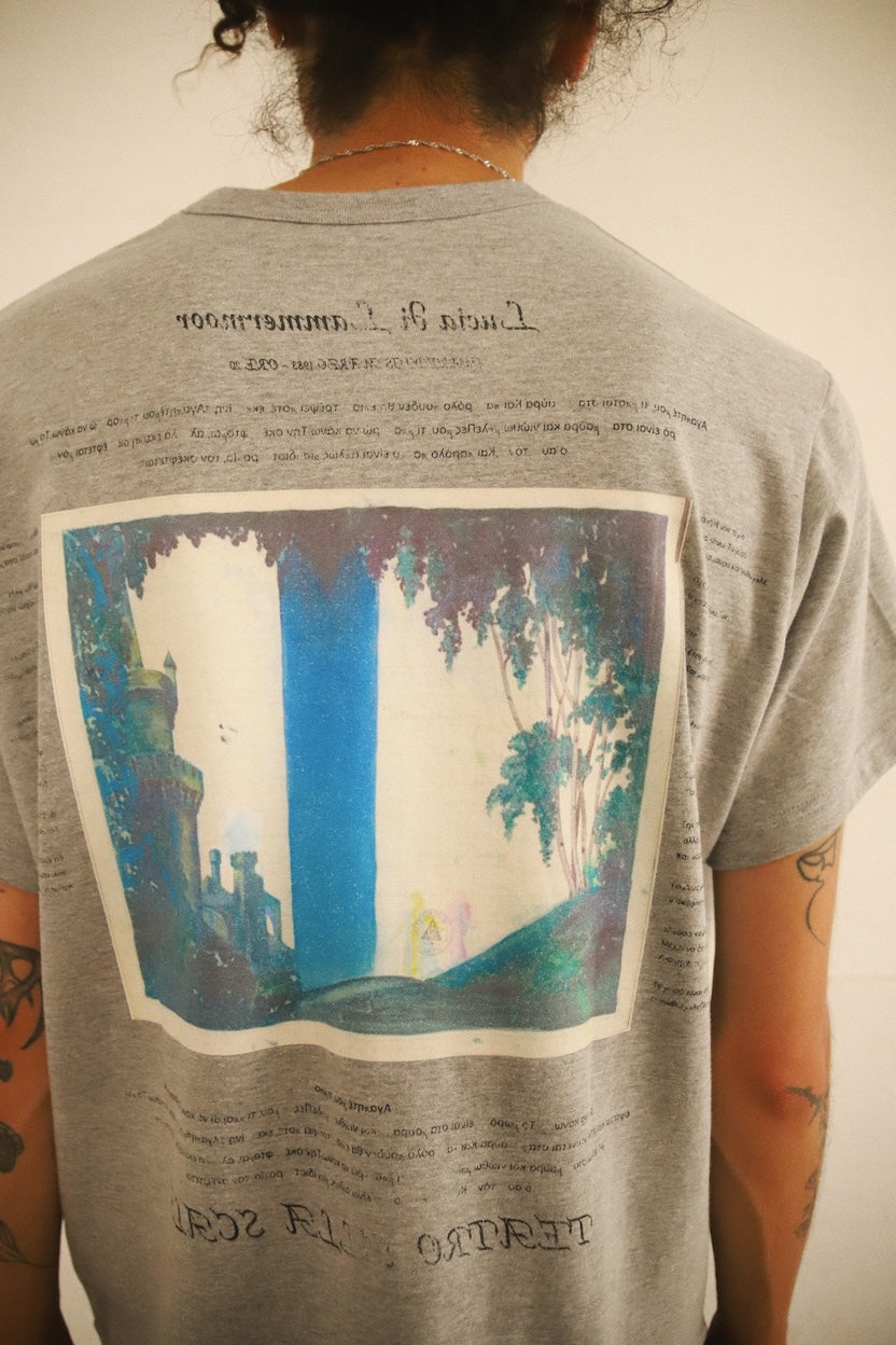 Printed T-shirt Gray