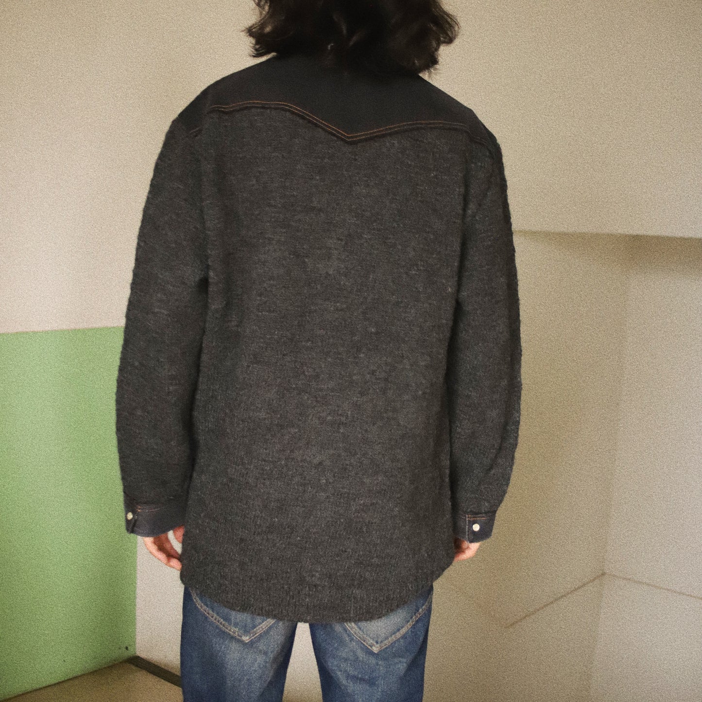 Western shirt knit Black