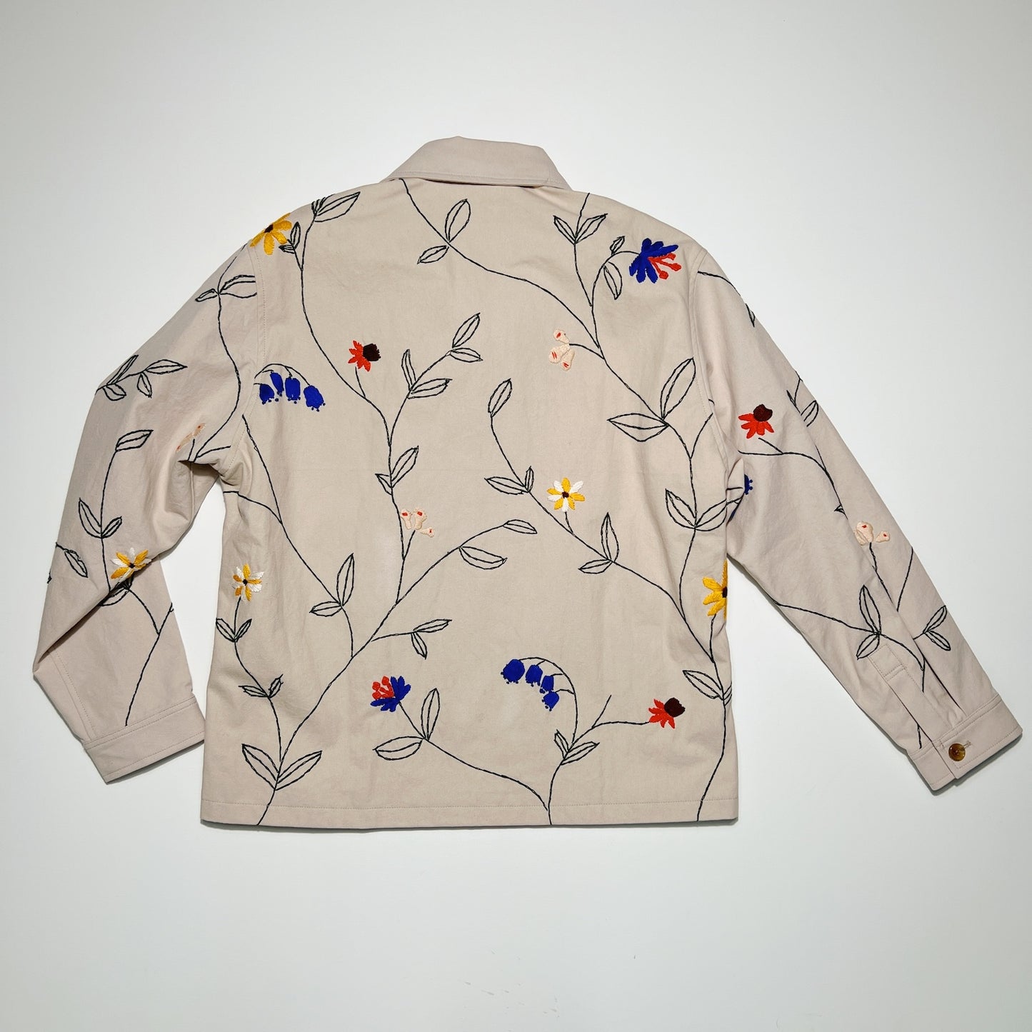 Hand embroidery jacket Beige