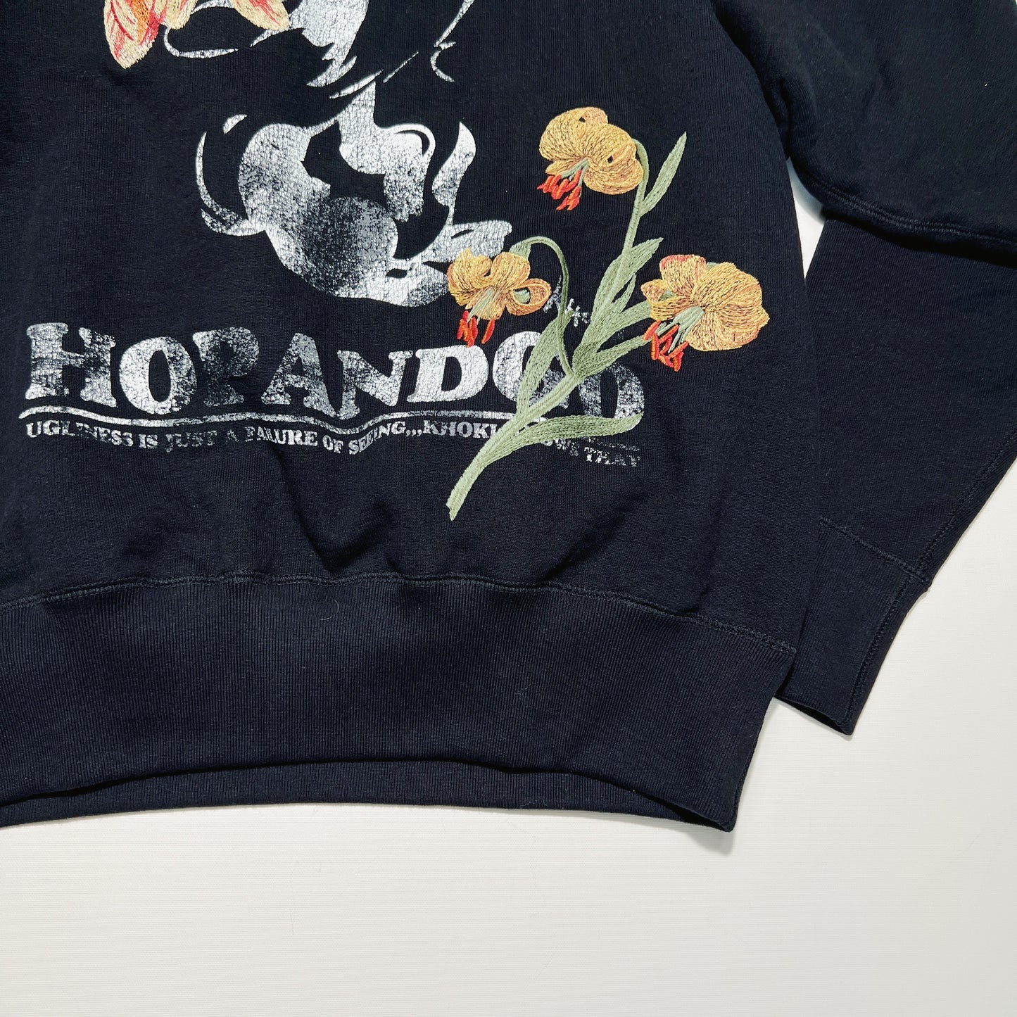 Vintage finished sweatshirt Black