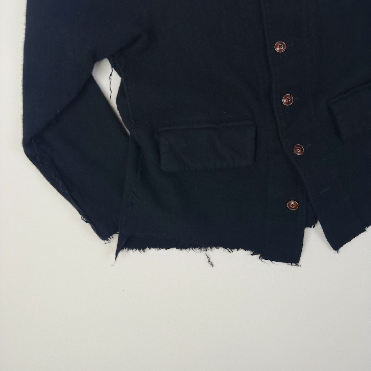 Asymmetric jacket Black