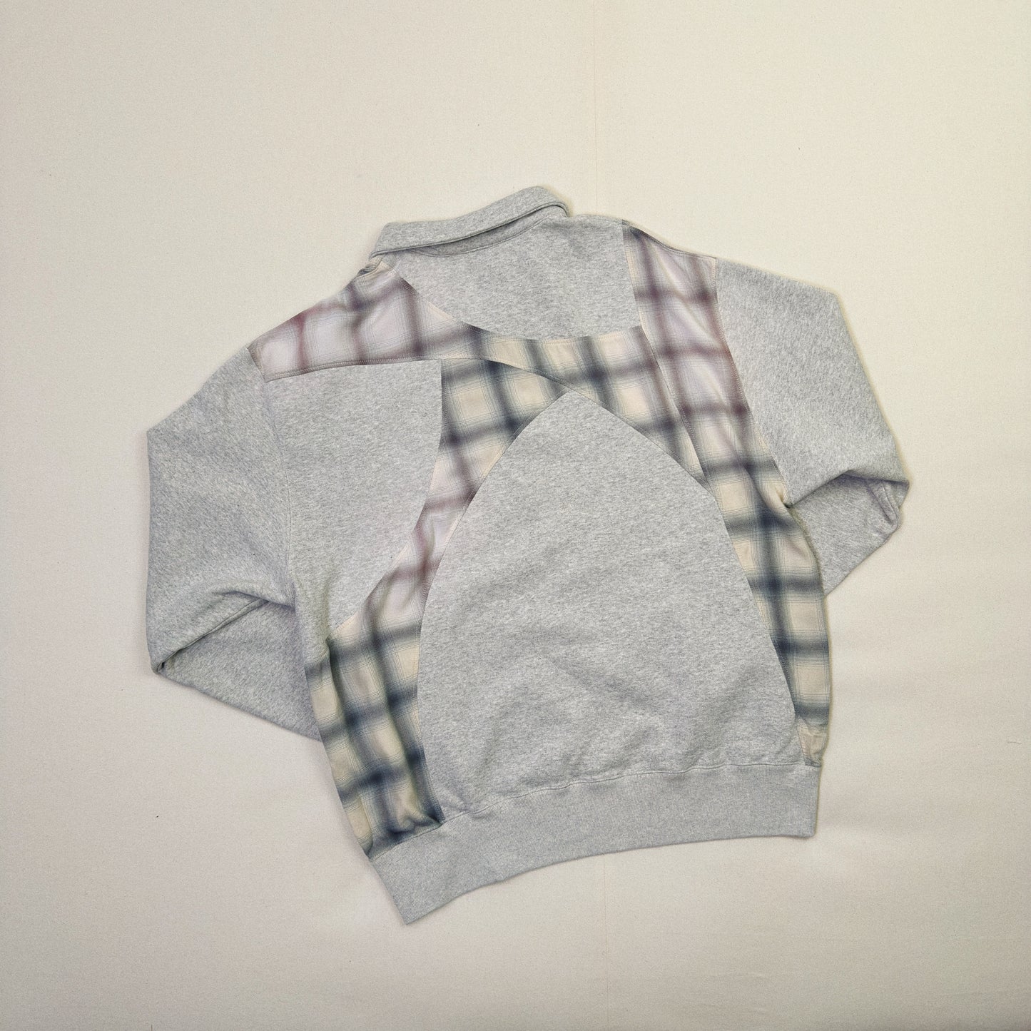 Pachwoked Half-Zip Sweatshirt Oatmeal