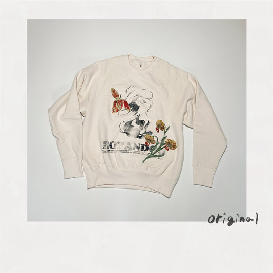 Vintage finished sweatshirt Oatmeal