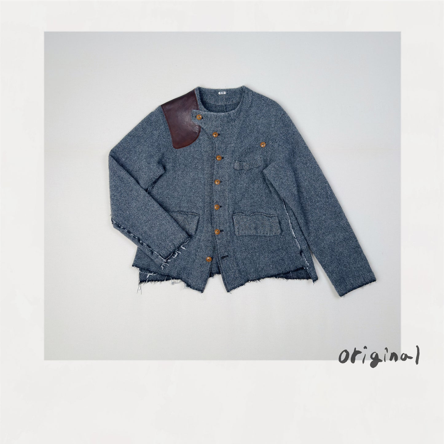Asymmetric jacket Gray