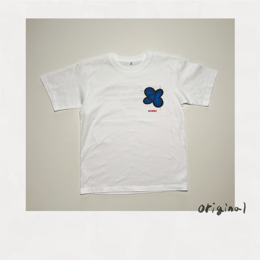 `Where is the exhibitioń T-shirt Blue White