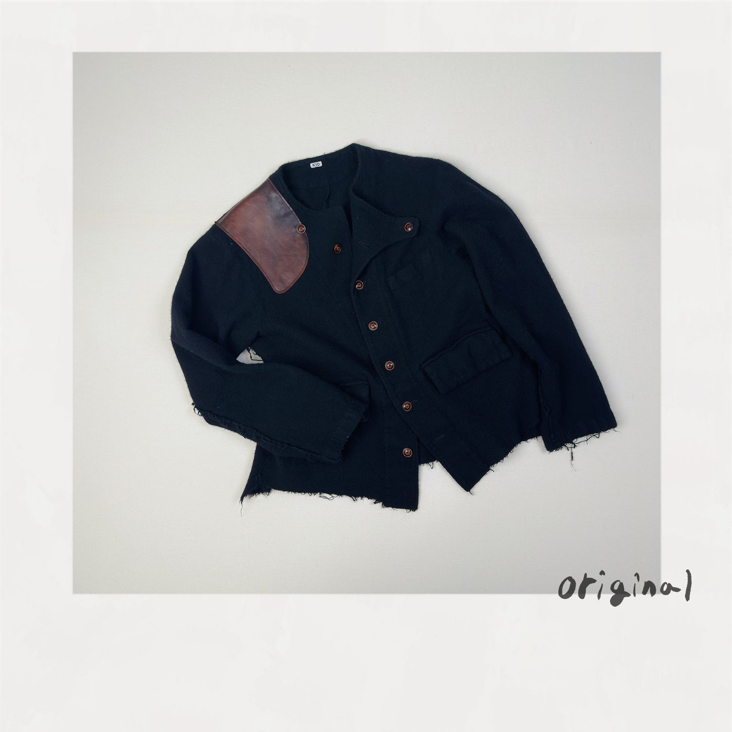 Asymmetric jacket Black