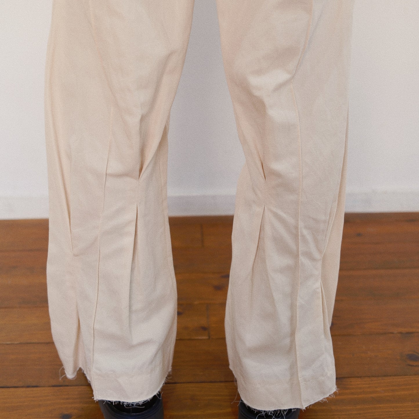 Pleated Chino Pants  Ivory