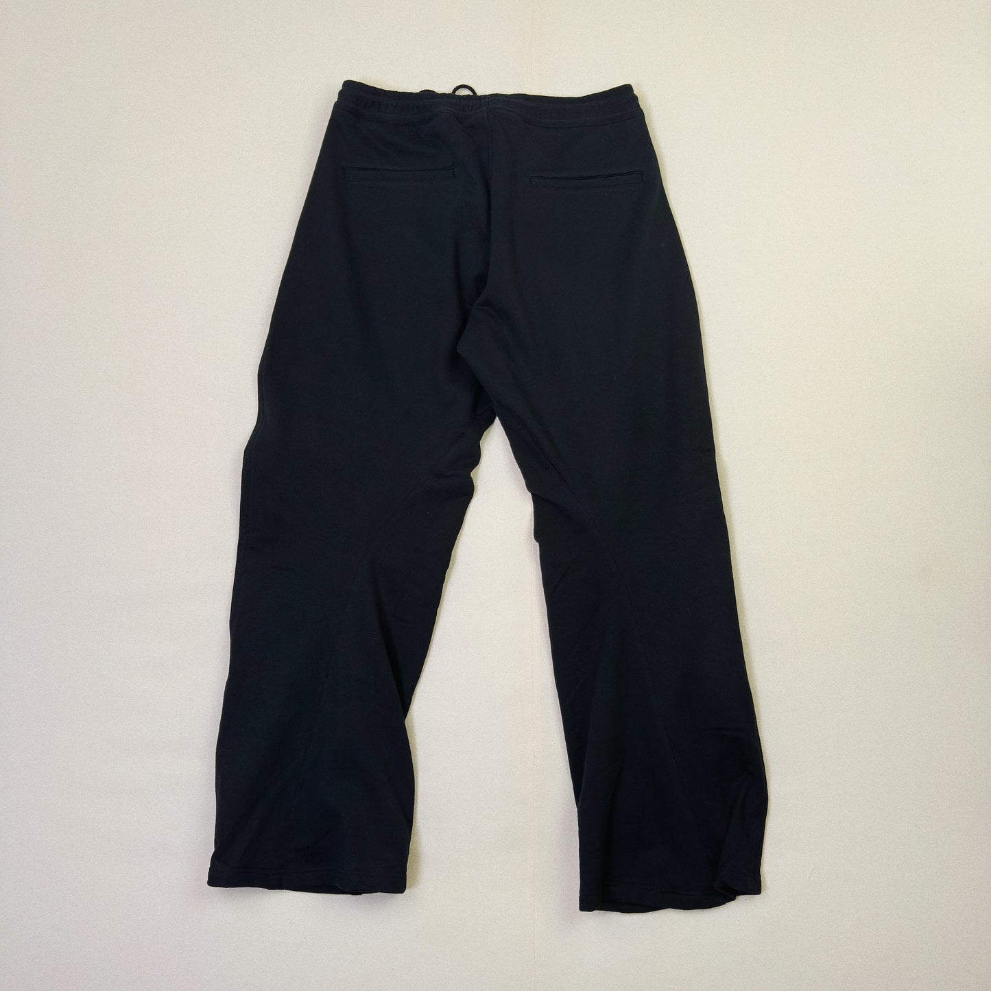 3D Cutting Sweat Pants Black