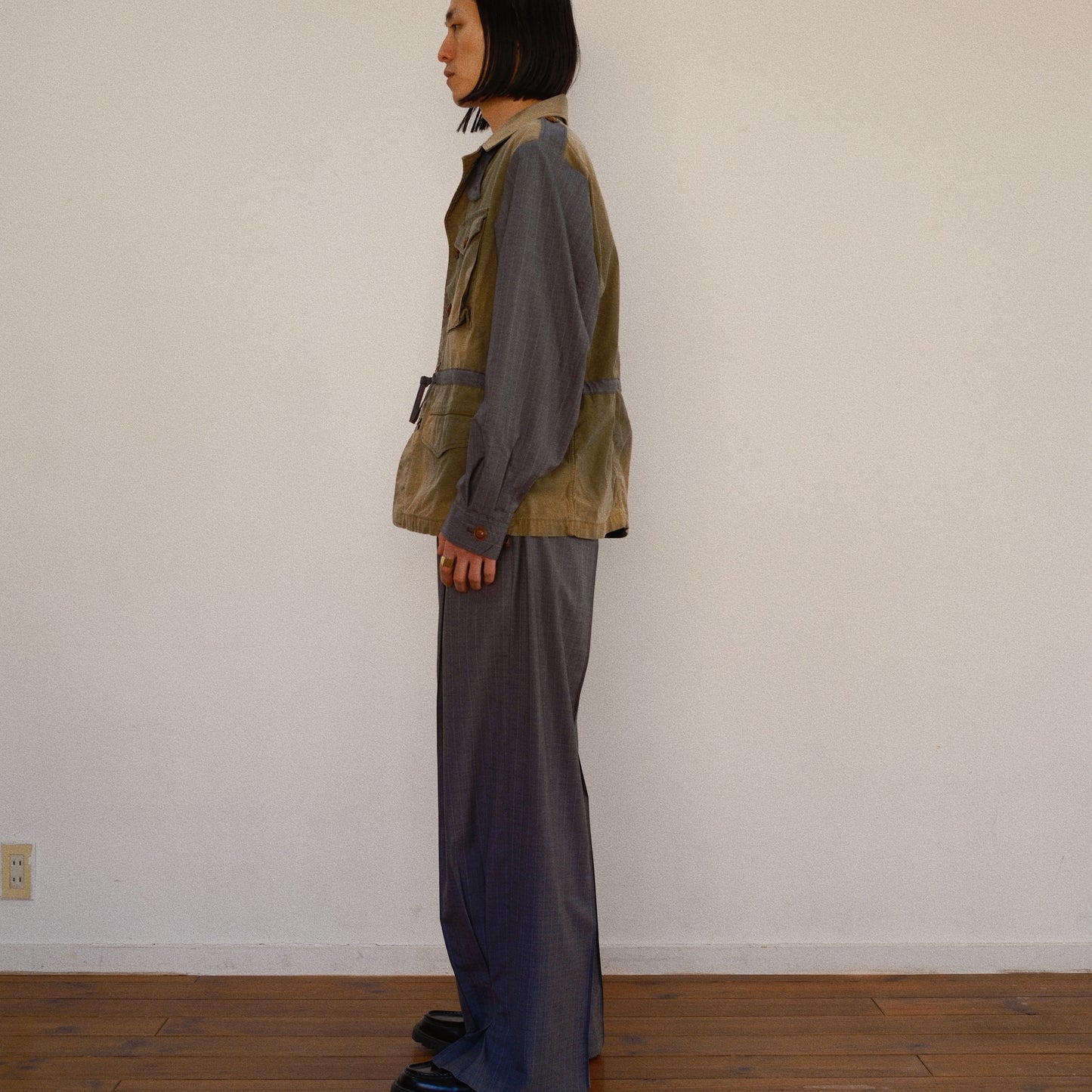 Combination Military Jacket Khaki