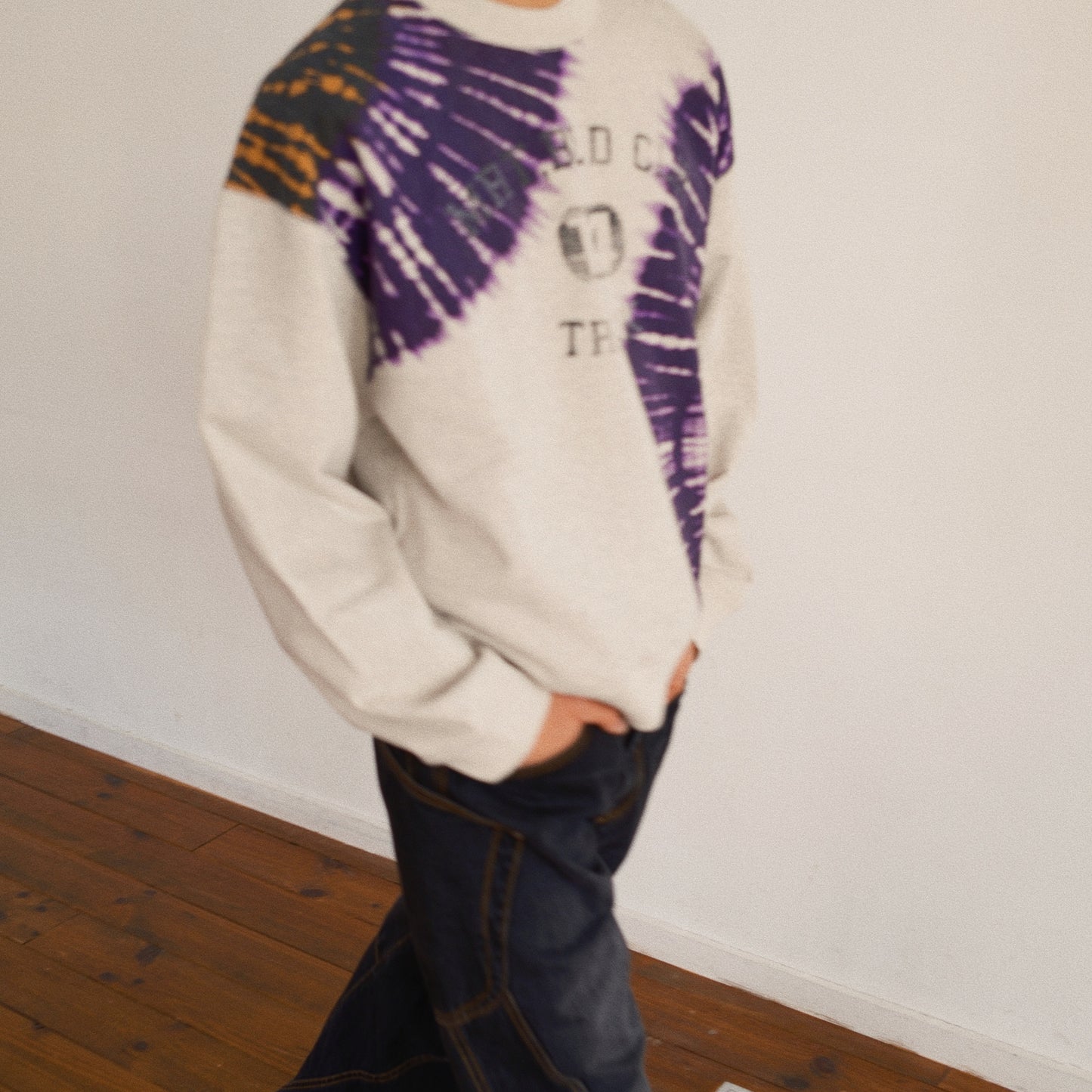 Tie-Dye Sweat Shirt Oatmeal