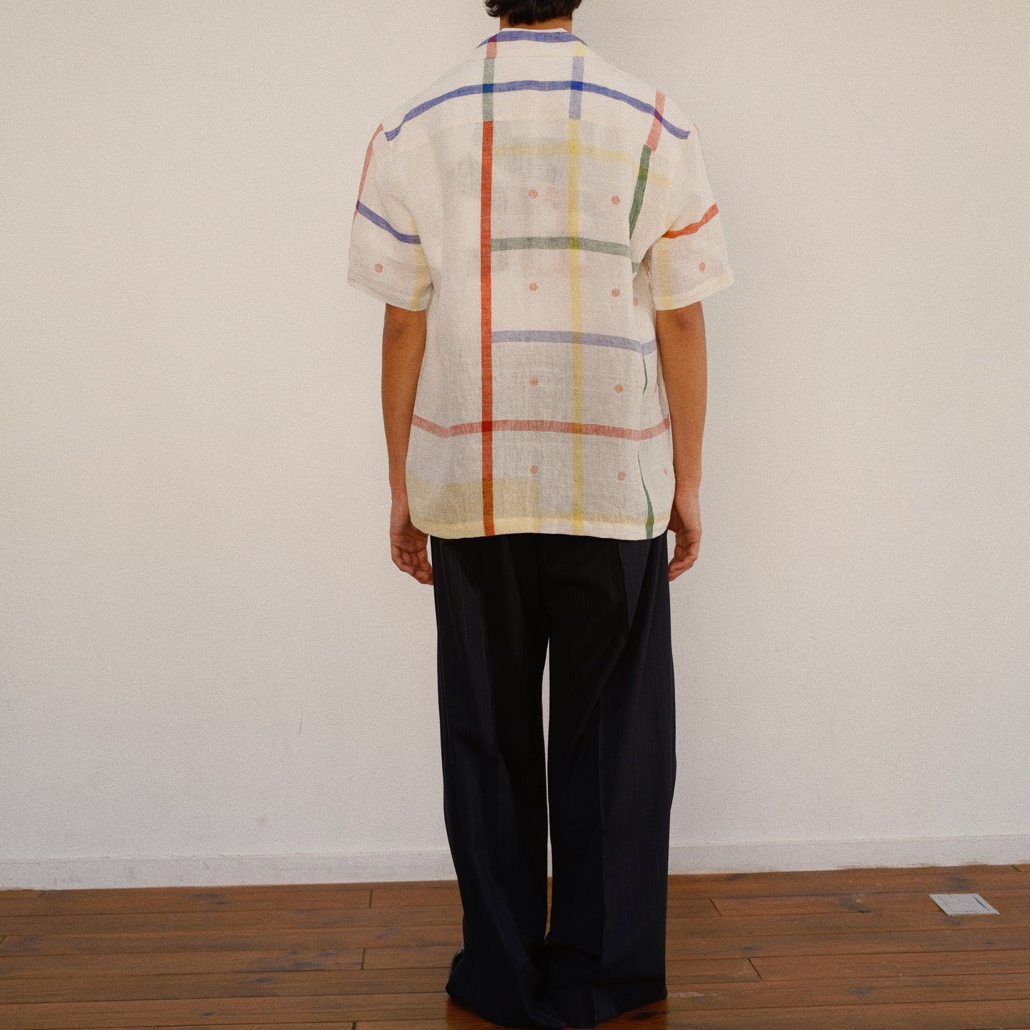 Embroidered Jamdani Shirt White