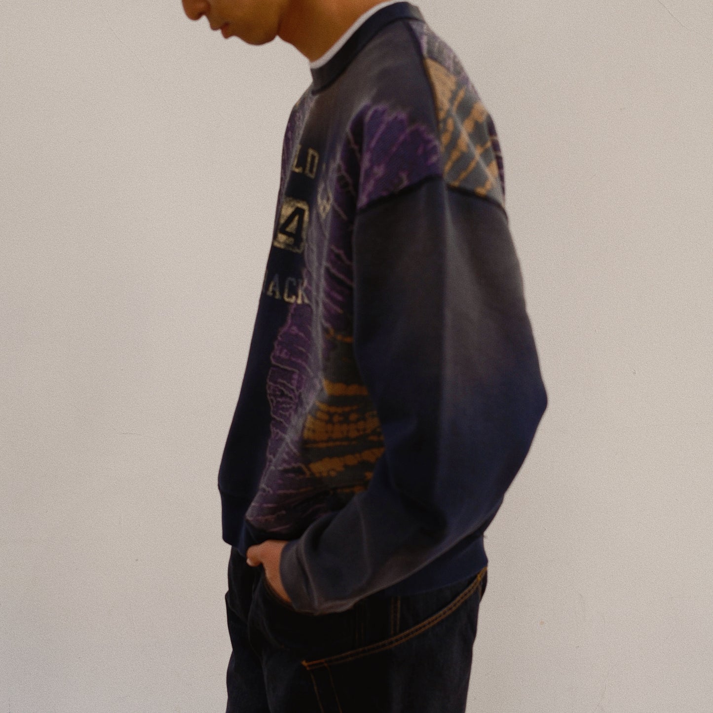 Tie-Dye Sweat Shirt Black